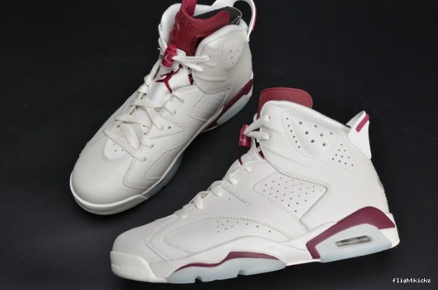 384664-116 Jordan Air Retro 6 Maroon white 0825